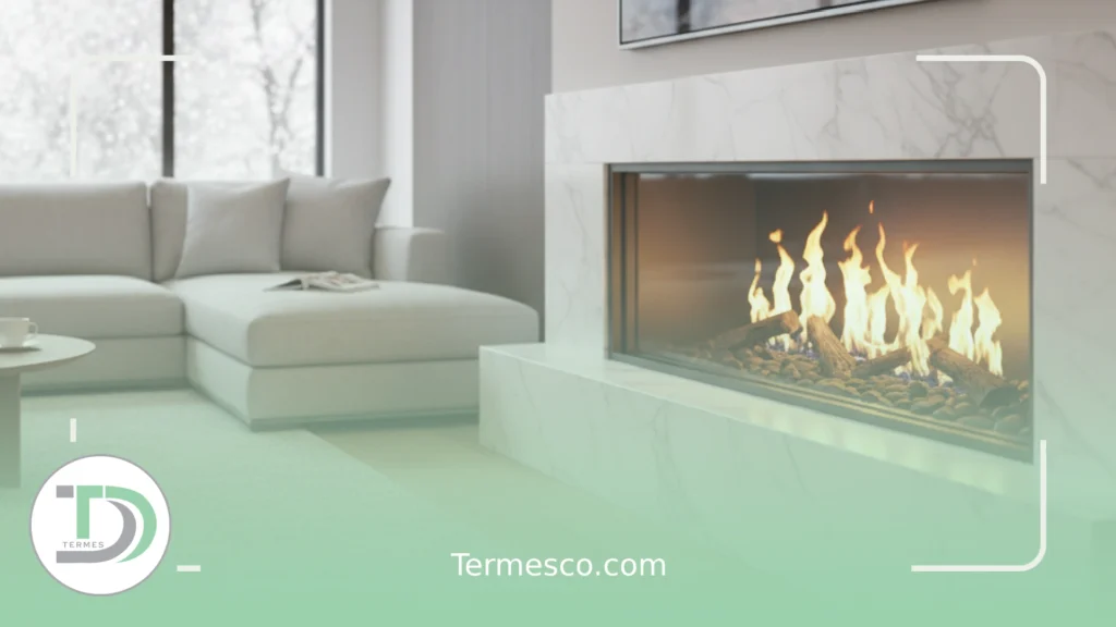 شومینه گازی زیبایی و گرما در کنار هم در فضای منزل